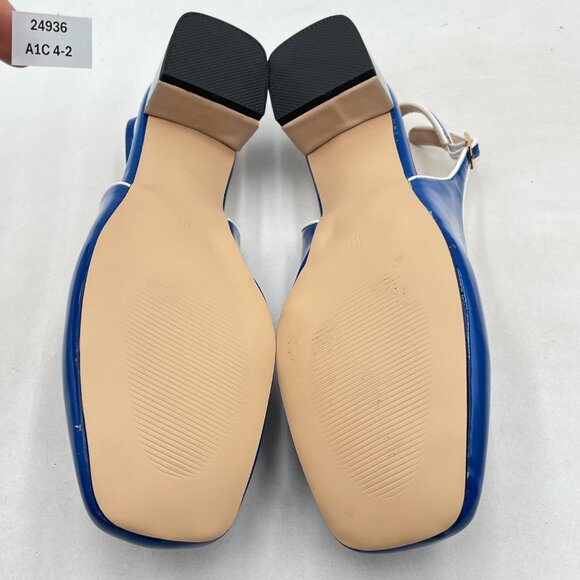 YDN Blue Slingback Heels, FITS best size 8! - Picture 7 of 8